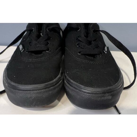 Vans Black Canvas Shoes in Black - Youth Size 1 - Picture 7 of 9